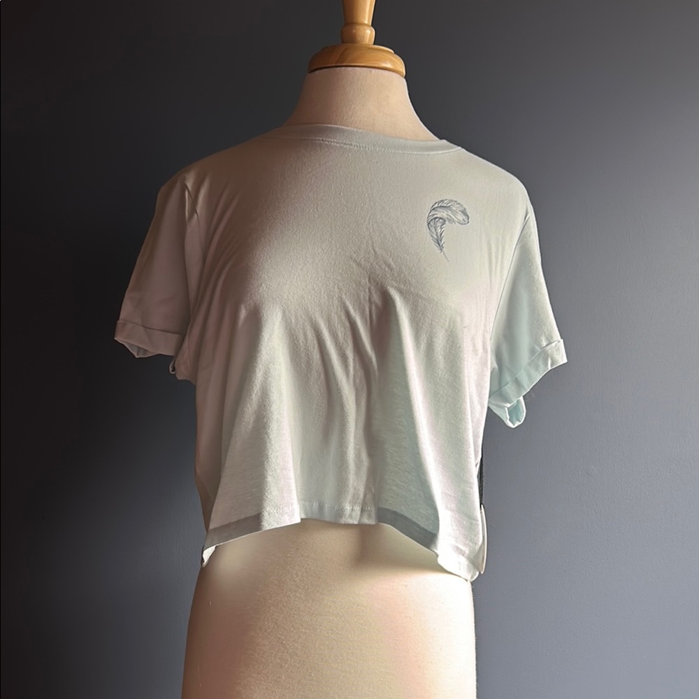 Women's Light Blue Crop Top